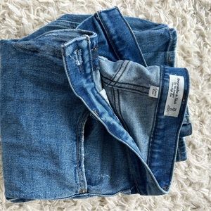 Abercrombie 90s straight ultra high rise curve love jeans